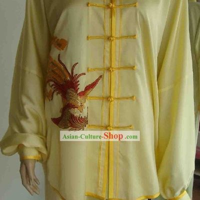 Chinese Phoenix Embroidery Kung Fu Dress Complete Set