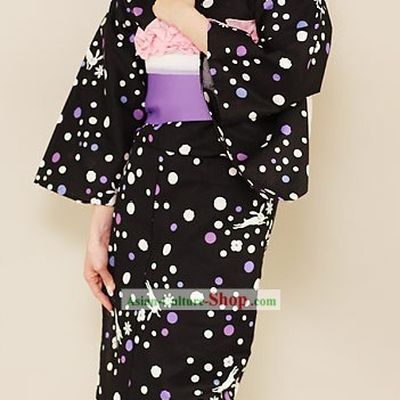 Japanese Garment Yukata Kimono Complete Set