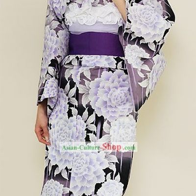 Japanese Garment Yukata Kimono Complete Set