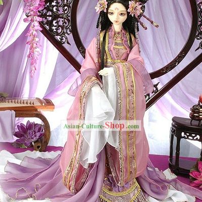 Ancient Chinese Butterfly Princess Costumes and Hair Accessories Complete Set for Adults or Children