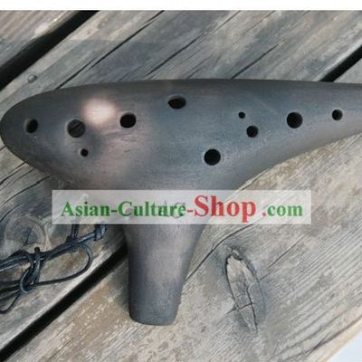Ancient Chinese Music Instrument Pottery Flute Taodi
