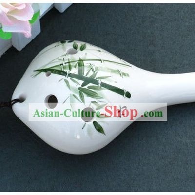 Chinese Musical Instrument Taodi Pottery Lute