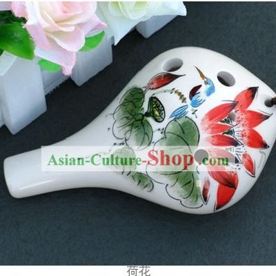 Chinese Musical Instrument Taodi Pottery Lute