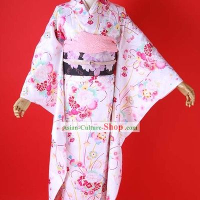 Japanese Classical Kimono Complete Set for Women