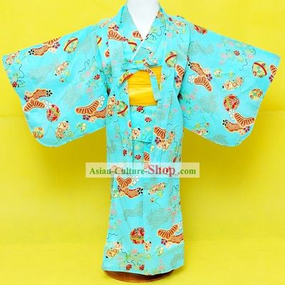 Traditional Japanese Kimono Complete Set for Children