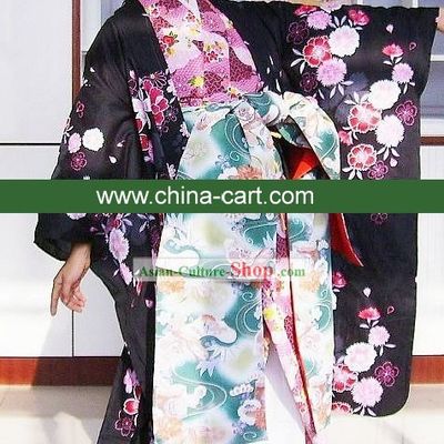 Japanese Classical Kimono Costume Complete Set