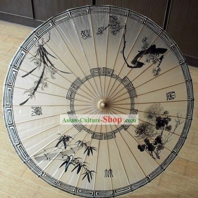 Chinese Traditional Oil Painting Umbrella