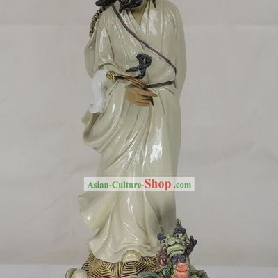 Chinese Taoist Shiwan Ceramics Figurine