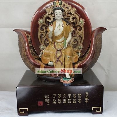 Guan Yin Shiwan Ceramics Figurine