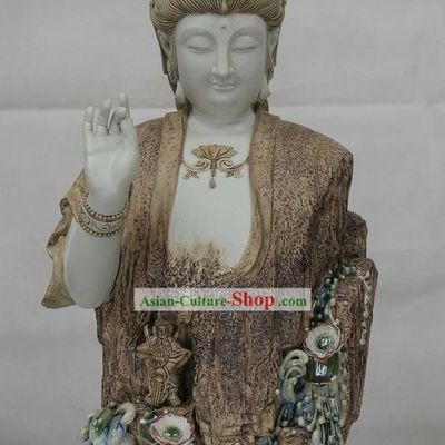 Guan Yin Shiwan Ceramics Figurine