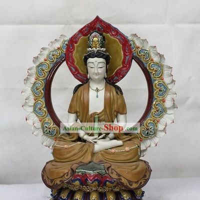 Guan Yin Shiwan Ceramics Figurine