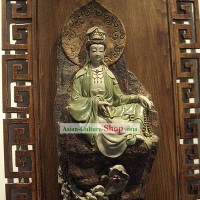 Guan Yin Shiwan Ceramics Figurine Hanging