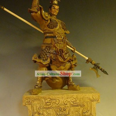 Three Kingdoms Shiwan Ceramic Sculpture Figurine
