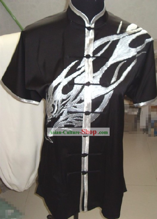 Traditional Eagle Embroidery Blouse and Pants Set