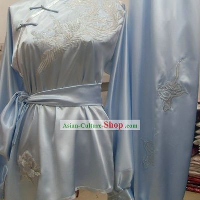 Professional Embroidery Phoenix Kung Fu Competition Uniform
