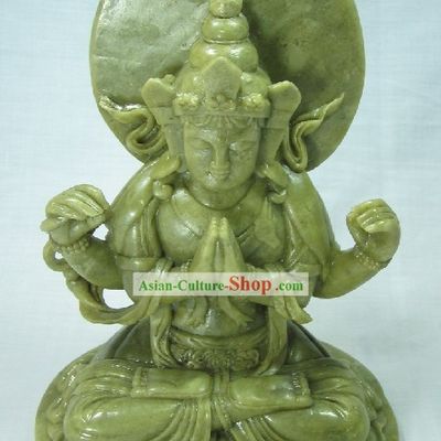 Supreme Buddha Jade Sculpture Collectible
