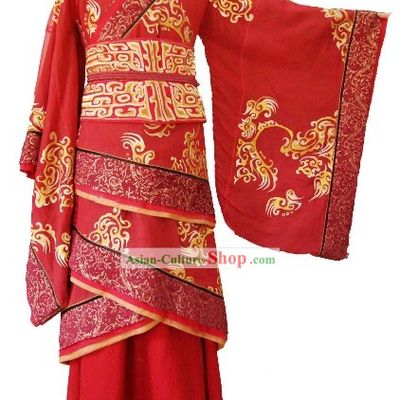 Traditional Chinese Wedding Dress for Brides or Bridegrooms