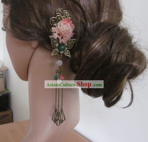 Traditional Chinese Female Flower Headpiece
