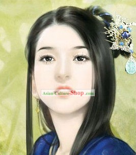 Chinese Classic Handmade Flower Hairpin