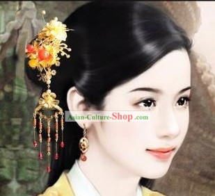 Chinese Classic Handmade Flower Hair Jewelry