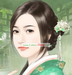 Ancient Style Chinese Handmade Flower Hair Clasp