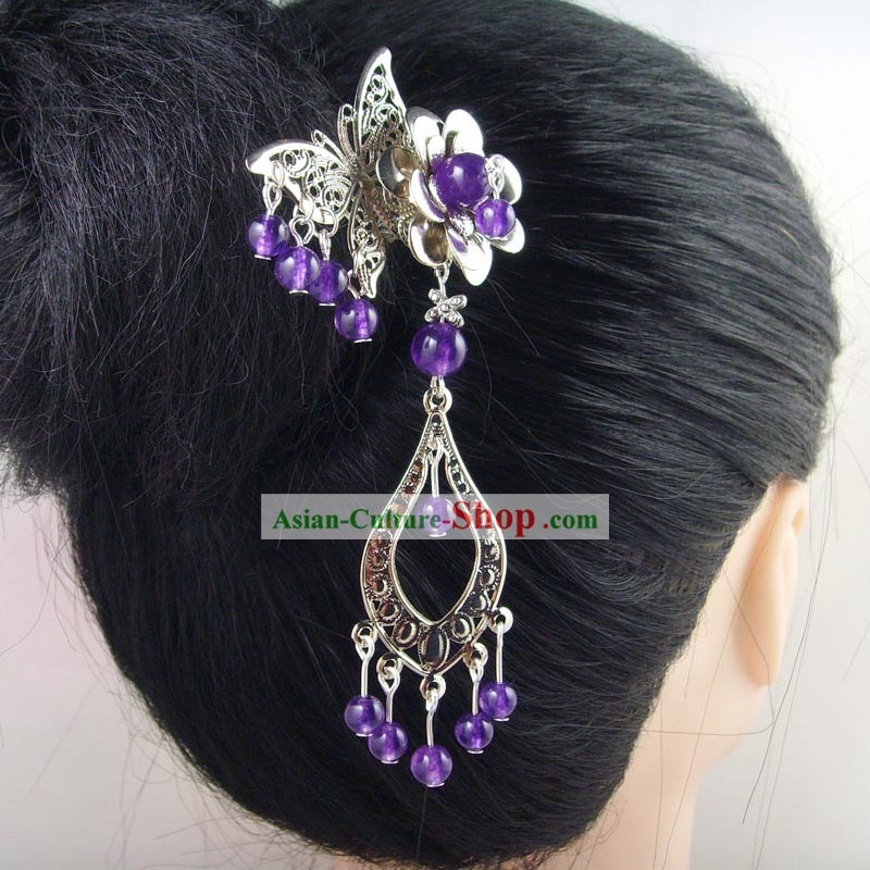 Ancient Chinese Flower Hanging Hair Accessories