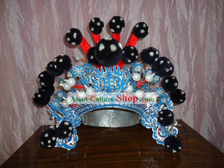 Chinese Classic Beijing Opera General Hat for Men
