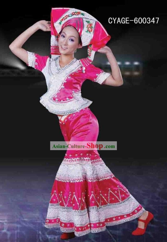 China Guangxi Province Zhuang Ethnic Clothes for Women
