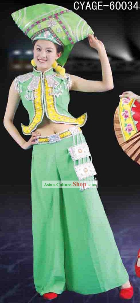 Guangxi Zhuang Ethnic Outfit for Women