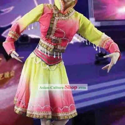Mongolian Dance Costumes and Hat for Women