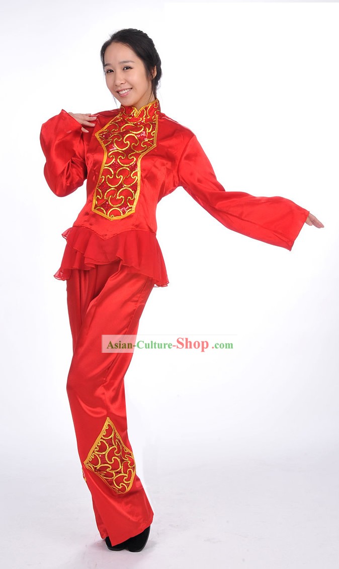 Chinese Spring Festival Celebration Dance Costume for Women
