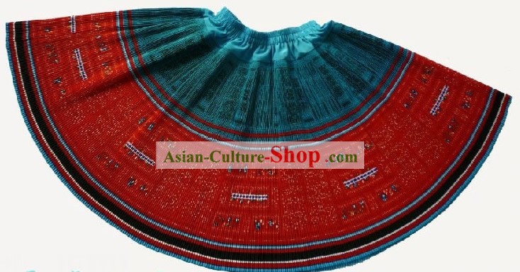 Miao Minority Handmade Red Skirt