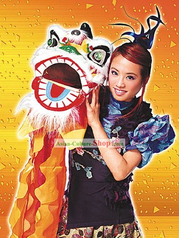 Traditional Chinese One Kid Lion