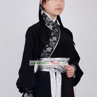 Ancient Chinese Black Kung Fu Outfit