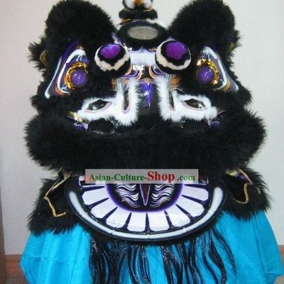 Top Handmade HOK SAN Black Sheep Fur Lion Head Tail Pants Claws Complete Set