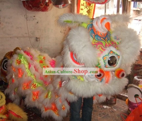 Supreme Luminous Grand Opening and Parade Celebration Lion Dance Head Costume Complete Set