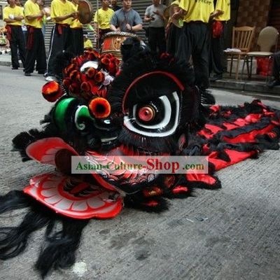 Folk Gwan Gong Lion Dance Mask Costume Complete Set