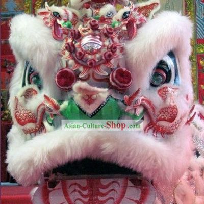 Top Handmade Phoenix Lion Dance Mask Costume Complete Set