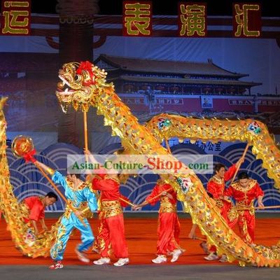 Peking Olympic Games Lightweight Net Dragon Dance Costumes Complete Set