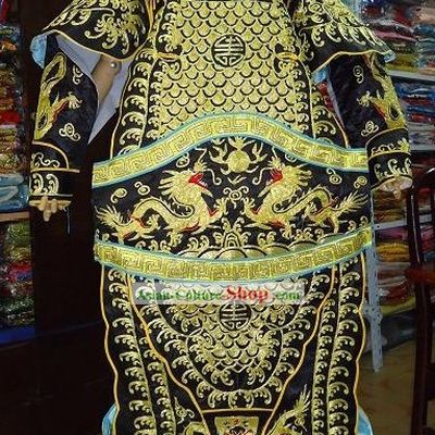 Chinese Stage Performance General Armor Costume Complete Set