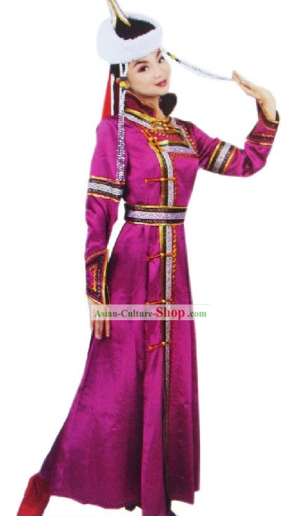 Mongolian Mongolian Female Clothing and Hat
