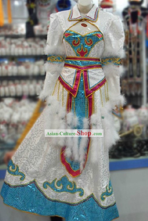 Traditional Mongolian Dance Robe for Women