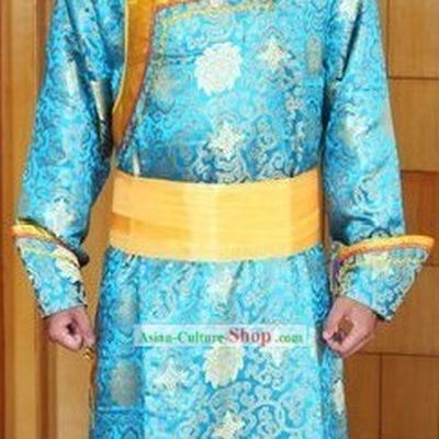 Traditional Mongolian Costumes and Hat for Men