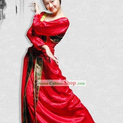 Ancient Tang Dynasty Dance Costume and Headpiece