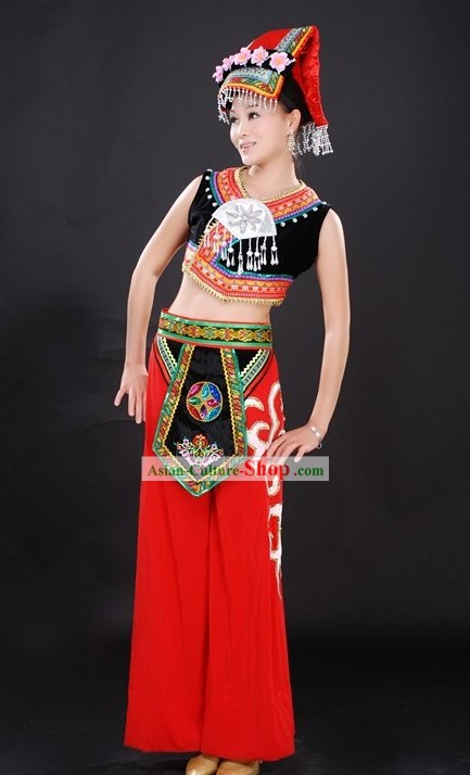 Traditional Handmade Chinese Ethnic Outfit for Women