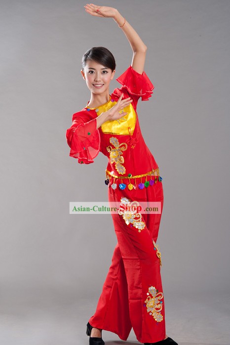 Chinese Fan Dance Outfit for Women