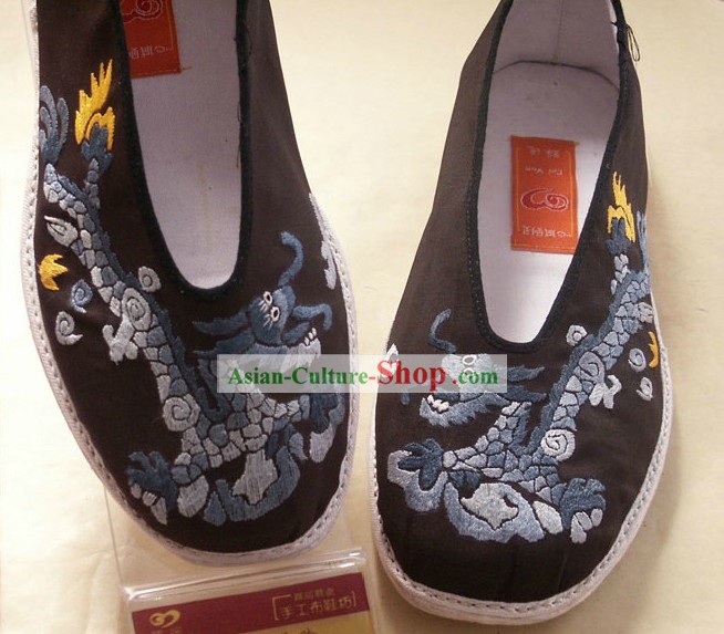 Wudang Mountain Embroidered Dragon Cloth Shoes