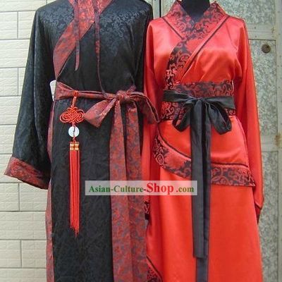Traditional Chinese Wedding Dress 2 Sets for Men and Women