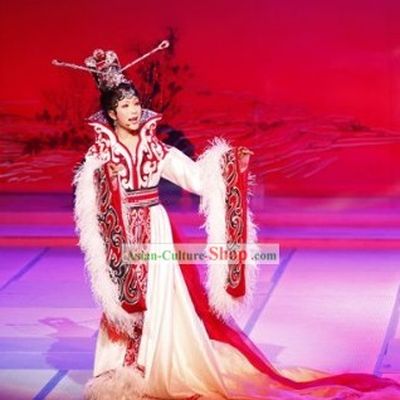 Ancient Beauty Zhao Jun Costumes and Headpiece Complete Set
