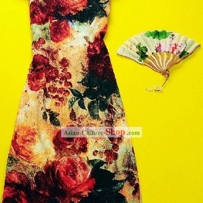 Minguo Period Old Shanghai Silk Qipao for Women